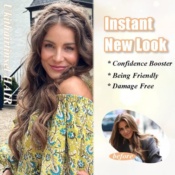 Premium 2 Pcs Black Braided Headbands for Women - Lightweight & Elegant - Picture 4 of 6